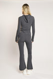 Signature Graphite-Grey Flare-Leggings