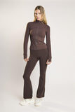 Signature Espresso High-Neck-Full-Zip Jacket