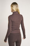 Signature Espresso High-Neck-Full-Zip Jacket