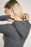 Signature Graphite-Grey Hooded Top