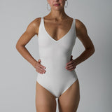 Agon Women's Comfort-Forward White Bodysuit