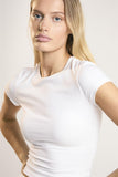 Signature White Short-Sleeve Top
