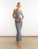 Sleeveless Maxi Dress - Dark Grey Marl