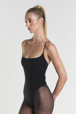 Scoop Neck Bodysuit - Black