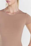 Short Sleeve Bodysuit - Brown