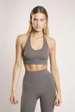 Signature Khaki Halter-Neck Crop-Top