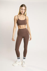 Signature Chestnut Scoop-Neck Crop-Top