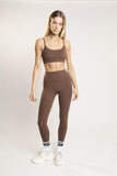 Signature Chestnut Scoop-Neck Crop-Top
