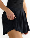 Pleated Mini Skirt - Black