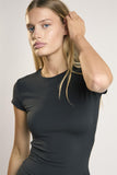 Signature Black Short-Sleeve Top