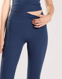 Agon Women's Navy Cropped Flare Leggings