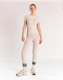 Agon White Activewear Leggings