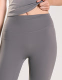 Agon Women's Dark Grey Cropped Flare Leggings