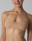 Agon Sand Lace-Trimmed Bra
