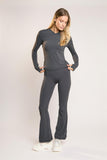 Signature Graphite-Grey Hooded Top