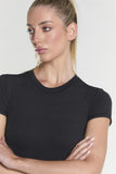 Short Sleeve Bodysuit - Black