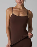 Agon Brown Cami Top With Spaghetti Straps