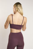 Signature Burgundy Scoop-Neck Crop-Top
