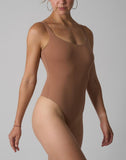 Agon Tan Scoop-Neck Bodysuit