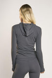 Signature Graphite-Grey Hooded Top