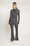 Signature Graphite-Grey Flare-Leggings