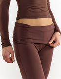 Wide Leg Trousers - Coffee