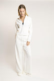 Agon Lounge Off White Full-Zip Jacket