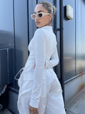 Everywear Off-White Long-Sleeve Zip-Up Bodysuit