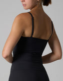 Agon Black Scoop Neckline Cami Top