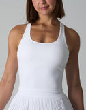 Agon White Racerback Tennis Tank Top