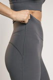 Signature Graphite-Grey Capri Leggings