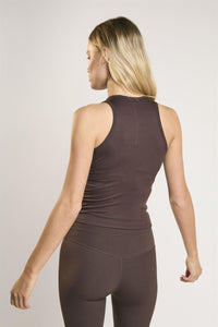 Signature Espresso Round-Neck-Vest Top