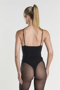 Scoop Neck Bodysuit - Black