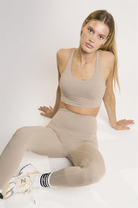 Signature Gravel Cross-Back Crop-Top