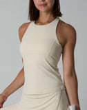Cream Cross-Back Top