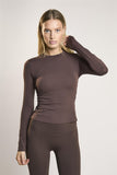 Signature Espresso Long-Sleeve-Top