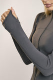 Signature Graphite-Grey Full-Zip-Long-Sleeve Jacket