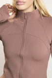 Signature Cognac Full-Zip- Jacket