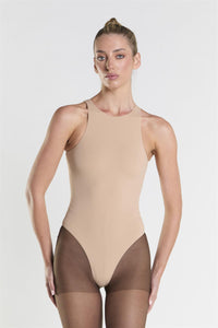 Racerback Bodysuit - Beige