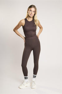Signature Espresso Round-Neck-Vest Top
