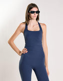 Agon Women's Navy Halterneck Top