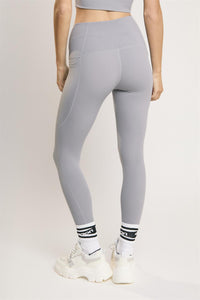 Signature Light-Grey Invisible-Pocket Leggings