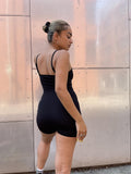 Everywear Black Scoop-Neck Short-Length Unitard