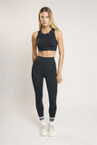 Signature Black Open-Back Crop-Top