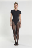 Short Sleeve Bodysuit - Black