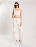 Agon Women's Cream Lightweight Trousers