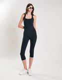 Agon Women's Black High Waisted Cropped Leggings