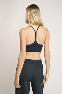 Signature Black Scoop-Neck Crop-Top