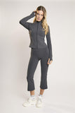 Signature Graphite-Grey Full-Zip-Long-Sleeve Jacket