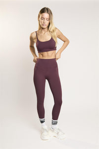 Signature Burgundy Scoop-Neck Crop-Top